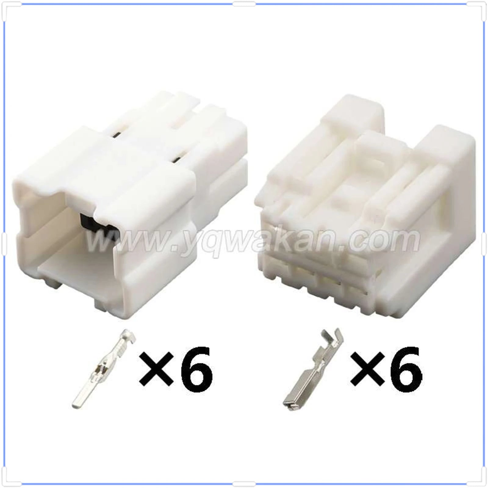 6-Pin Connector Unsealed 2.2mm Male Female Connector Automobile Wire Harness Cable Plug for Nissan sylphy 6098-6947 6098-6970