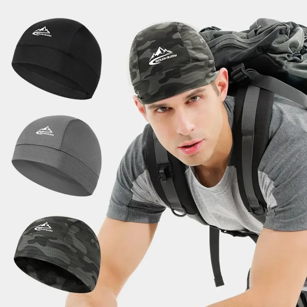 Quick-Dry & Anti-UV Unisex Cycling Cap: Cooling, Sweat-Wicking Helmet Liner for All Outdoor Sports, Easy-Care Fabric Motorcycle