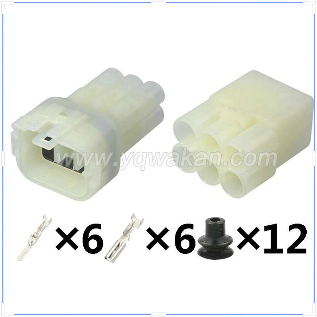 AMP 6Pin Connector Waterproof 2.2mm Male Female Connector Automotive Wiring Harness Cable Socket for Toyota 6189-6171 6180-6181