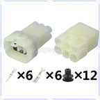 AMP 6Pin Connector Waterproof 2.2mm Male Female Connector Automotive Wiring Harness Cable Socket for Toyota 6189-6171 6180-6181