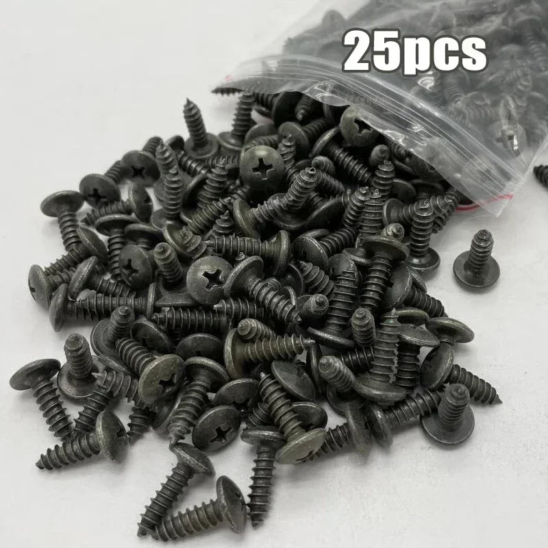 Mixed Car Motorcycles Metal 100/10pcs Screw Tapping Fastener U-Type with Screw Anti-rust Protection Clip Buckle Iron Sheet Amagi
