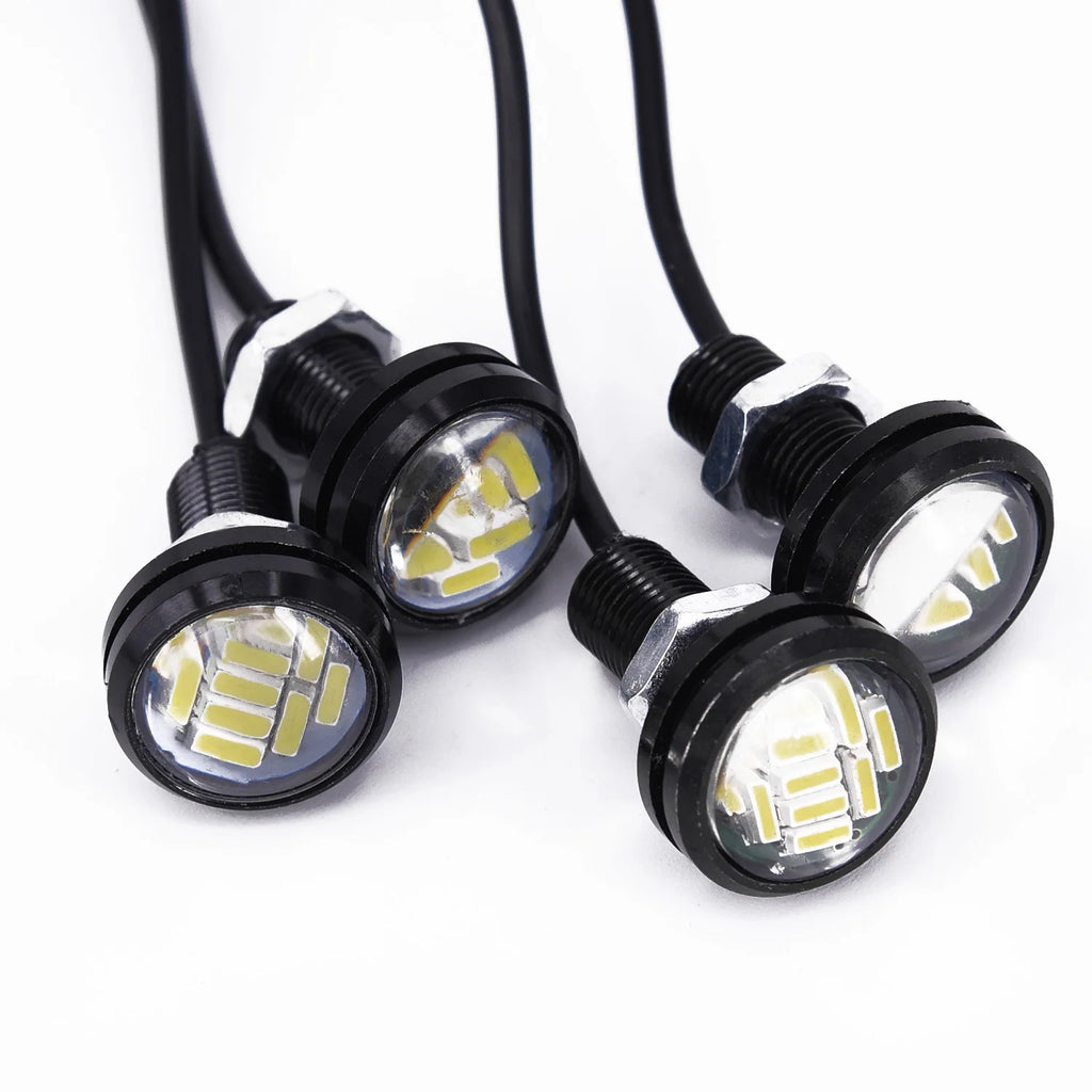 4Pcs LED Car Auto DRL Daytime Running Lights 12V 15W  White Backup Lamp Automobiles Reversing Parking Signal Lamp