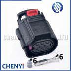 6 Pin Automotive waterproof connector Exhaust valve Throttle Wire harness plug 8V1973713 1823776 1823777 8V1 973 713