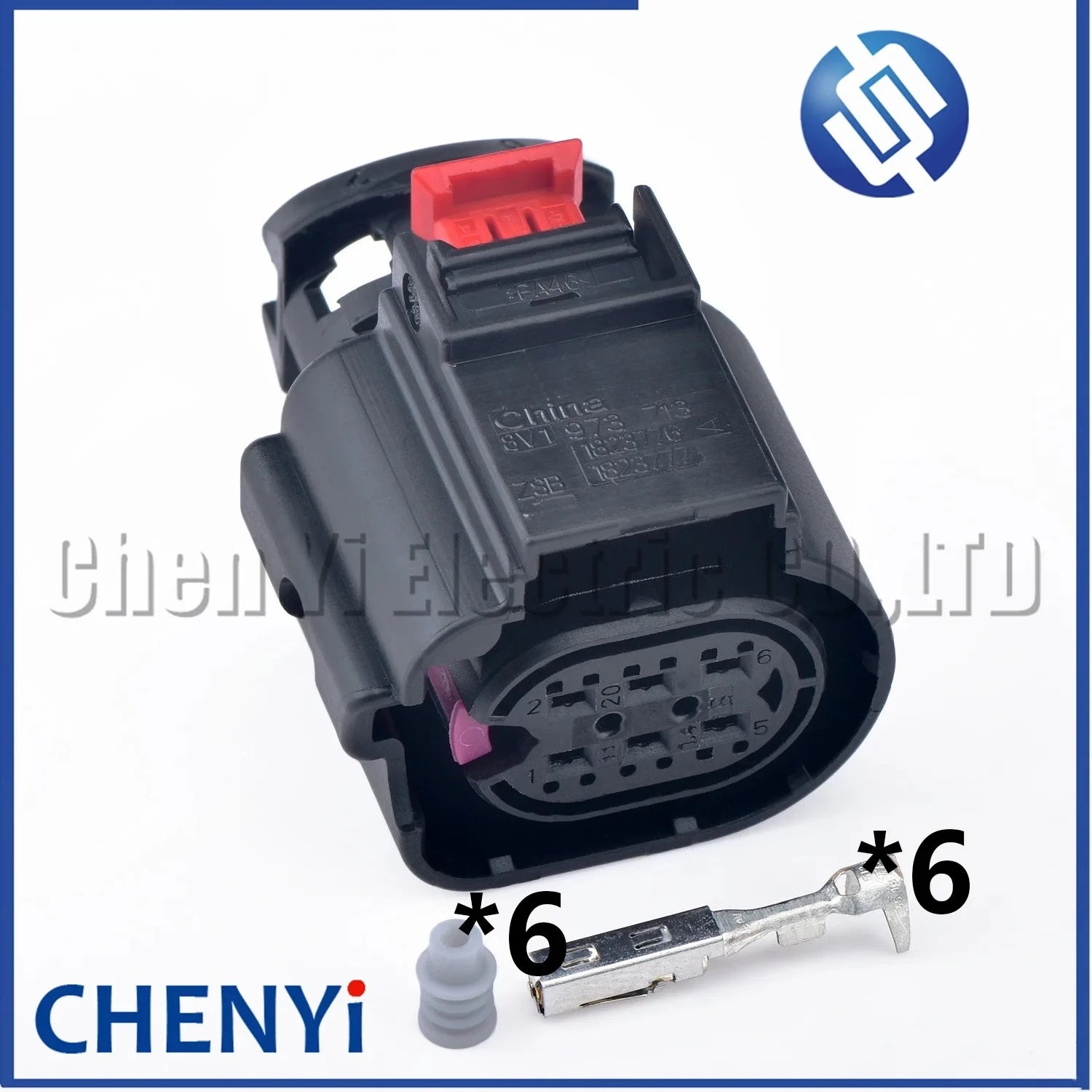 6 Pin Automotive waterproof connector Exhaust valve Throttle Wire harness plug 8V1973713 1823776 1823777 8V1 973 713