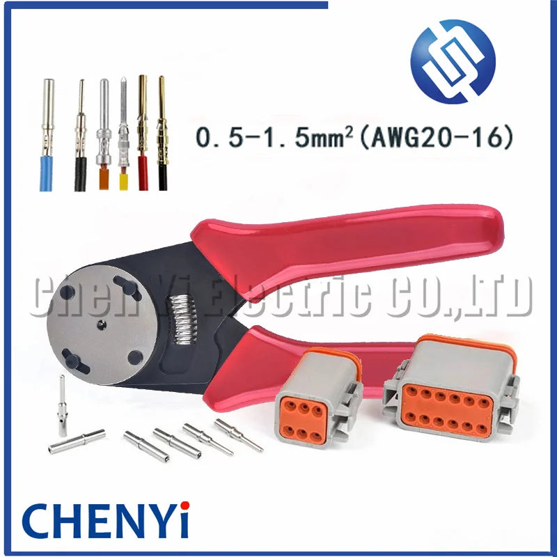 DT series round connector Pins Hand crimp Tool 16 AWG for 0462-201-16141 0460-202-16141 0460-215-1631 0462-209-1631 For Deutsch