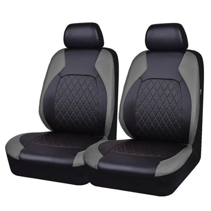 Luxury PU Leather Car Seat Cover Set Full Coverage Anti-Scratch Fits Sedan/SUV/Truck  Universal Protection Easy Installati amagi