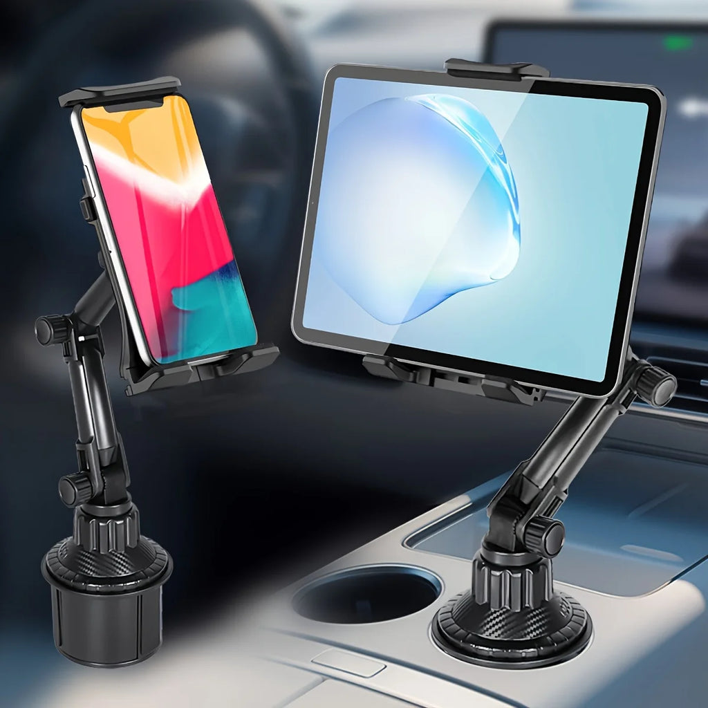 Tablet Cup Holder Mount 360 Adjustable Smartphone Holder Car 270 Tilt Bar Triangular Base Ram Mount Tablet Holder For SUV Tools