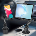 Tablet Cup Holder Mount 360 Adjustable Smartphone Holder Car 270 Tilt Bar Triangular Base Ram Mount Tablet Holder For SUV Tools