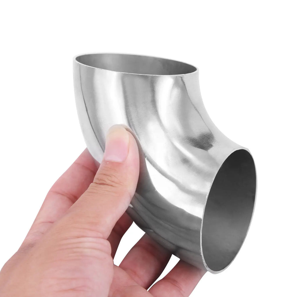 Car Exhaust Bend Elbow Pipe Fitting 2.5 63mm Stainless Steel Universal Car Exhaust Pipe Muffler Elbow Tube Bend Mandrel Fitting