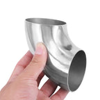 Car Exhaust Bend Elbow Pipe Fitting 2.5 63mm Stainless Steel Universal Car Exhaust Pipe Muffler Elbow Tube Bend Mandrel Fitting
