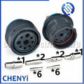 9 Pin HDP series automotive waterproof connector male or female plug HDP26-24-9SE HDP24-24-9PE With Pins For Deutsch