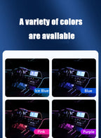 1M/3M/5M USB LED Ambient Light For Car LED Panel Dashboard Neon Strip Interior Decorations Atmosphere EL Light Line Tube With