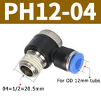 10/50/200PCS Pneumatic Straight Connector BSPT Thread, External Hex Air Hose Fitting 1/8 1/4 3/8 1/2 Inch for Air Compressor