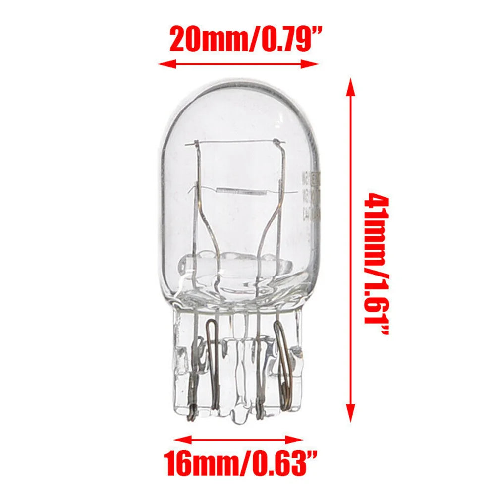 10 Pcs 5/21W Clear Glass Turn Signal Stop Brake Tail Light Bulbs LED Turn Singal Light Reverse Brake Backup Lamp Tail Light