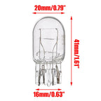 10 Pcs 5/21W Clear Glass Turn Signal Stop Brake Tail Light Bulbs LED Turn Singal Light Reverse Brake Backup Lamp Tail Light