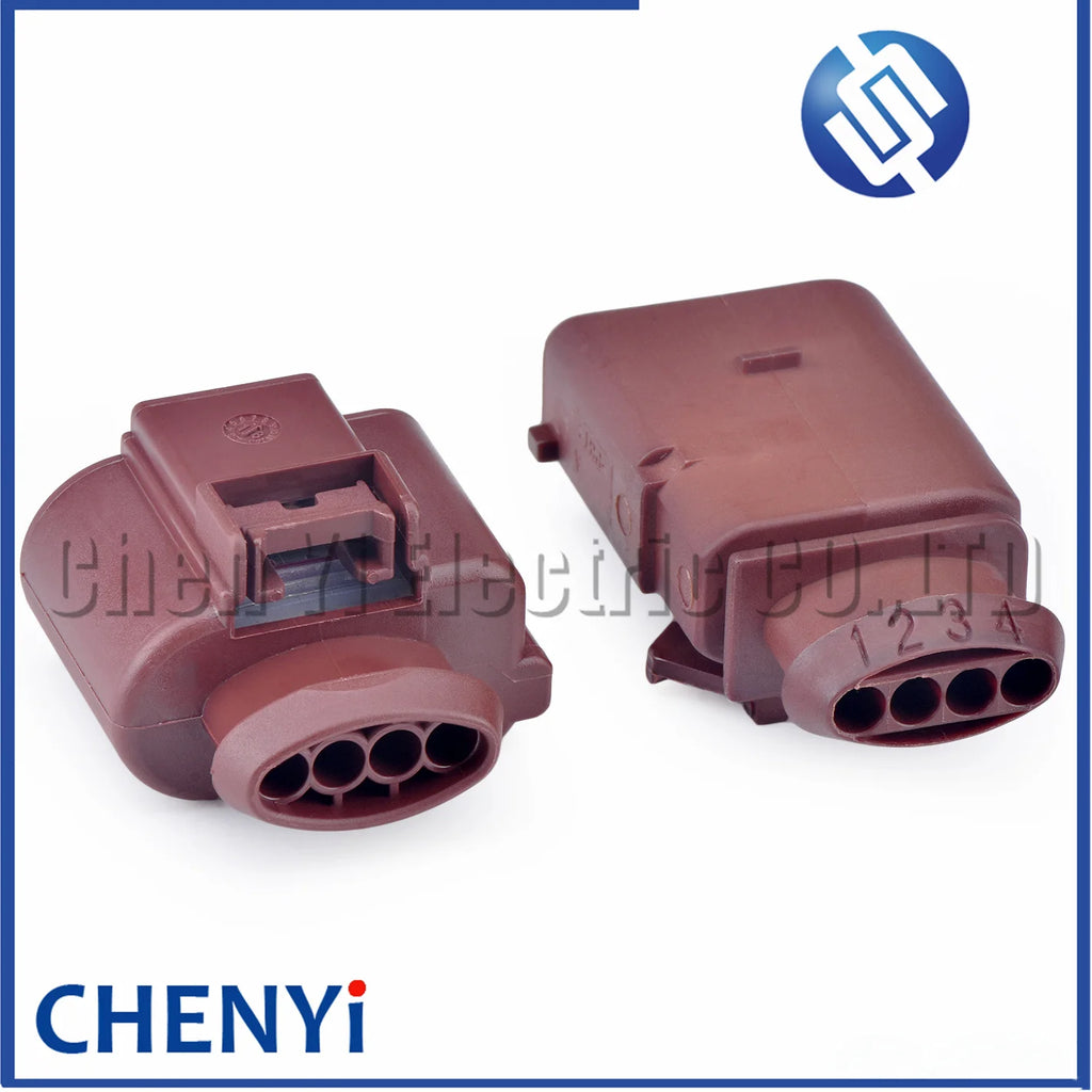 4 Pin Auto waterproof connector Car Pressure Oxygen O2 Sensor Wire harness plug 8K0 973 704A 8K0973704A 1K0973804A