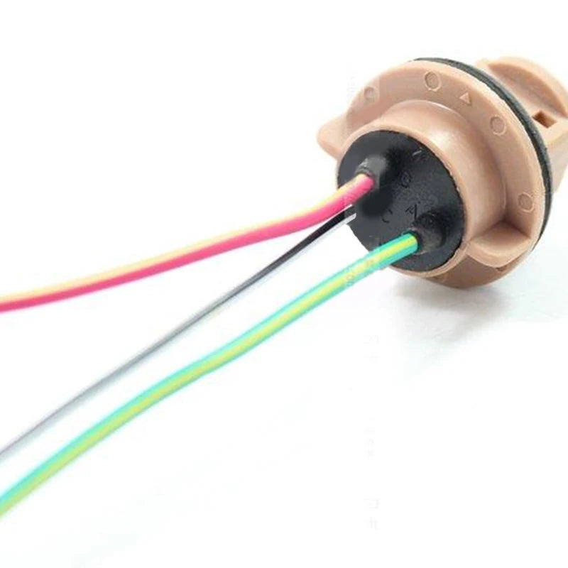 1PC LED T20 Car Lamp Lights Bulb Socket Adapter Extension Connector Plug Bulb Holder Fits 7443 / T20 / W21 / 5W / W3x16q Holder