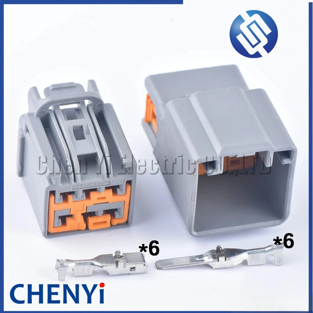 1 Set 6 Pin 2.8 series male female car connector connector Window control switch plug 7283-6466-40 7282-6466-40 For Ford F250
