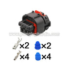 6-Pin Connector 0.6mm 3.5mm Male Female Connector Auto Wiring Harness Cable Plug for BMW 2302238-1 8992188-01 0-2302239-1