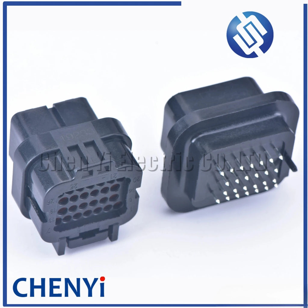 26 Pin 3-1437290-7 6437288-6 3 slots electrical female or male Straight PCB wire to board connector ECU plug