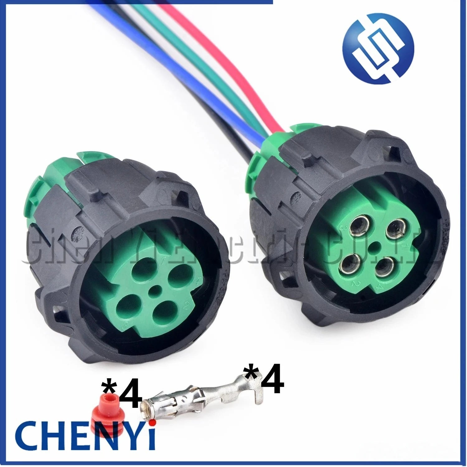 4 Pin round waterproof automotive Truck urea pump air solenoid valve Wire harness plug 121583-0002 sealed auto cable connector