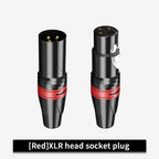 10 Set 3Pin XLR Color Head Pure Copper Pin Male and Female Audio Microphone Connector Canon Welding Plug Socket