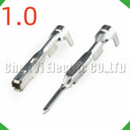 50 pcs 1.0 mm male or female wire crimp pins for 8100-3077 8100-3067 sheath automotive ...