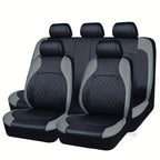 Luxury PU Leather Car Seat Cover Set Full Coverage Anti-Scratch Fits Sedan/SUV/Truck  Universal Protection Easy Installati amagi