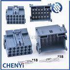 1 set 18 Pin Car grey Connector Male Female Quick Connector Car Harness Connector Plug 1-967624 1-967629 With Pins