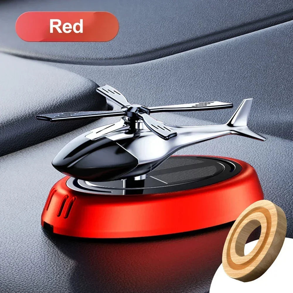 Solar Helicopter Car Air Freshener Fragrance Supplies Interior Accessories Novelty Propeller Flavoring Perfume Diffuser Amagi