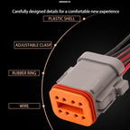 8-PIN Waterproof Electrical 1.6mm Male Female Connector For Car Motor With Wires DT04-08PA-C017 DT06-08SA-C017
