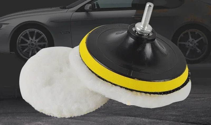 3 4 5 6 7 inch Wool Polishing Disc Car Waxing Polishing Buffing Car Paint Care Polisher Pads Auto Washing Accessories