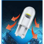 Car T10 LED Light Bulb 12V COB Glass Housing Waterproof Wedge Lamp Auto Interior Canopy Reading Light Bulb Auto Accessories