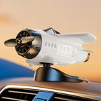 1PC Solar Energy Powered Rotating Propeller Fighter Ornaments Car Solar Decor Auto Interior Decoration Solar Aircraft Model