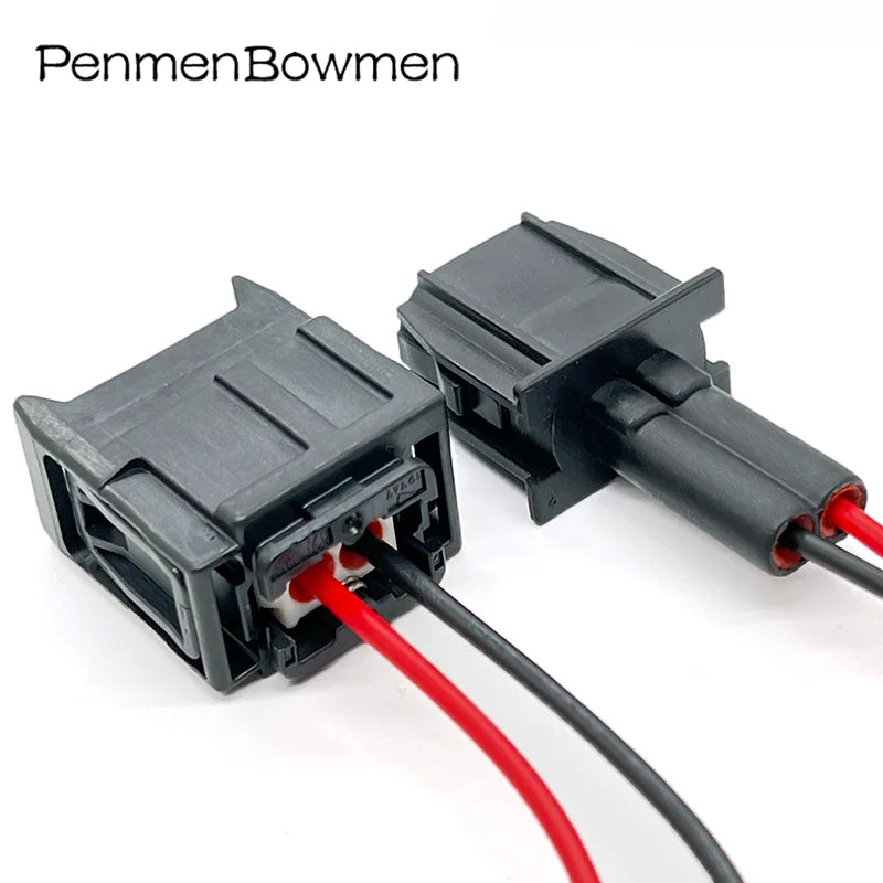 1 Set 2 Pin Auto Diesel Fuel Injector Plug Waterproof Fuel Pump Electronic Connector Cable for 7287-1495-30 90980-12747