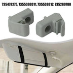 2Pcs Sun Visor Holder Mount 735478275 7355399311 For Fiat Grande Punto Grey Car Sun Visor Hanger Clips Holder