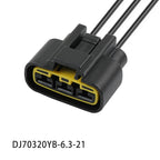 QLW-A-B3F-B High current Automotive Electronic fan 3-hole wiring harness plug DJ70320YB-6.3-11/21
