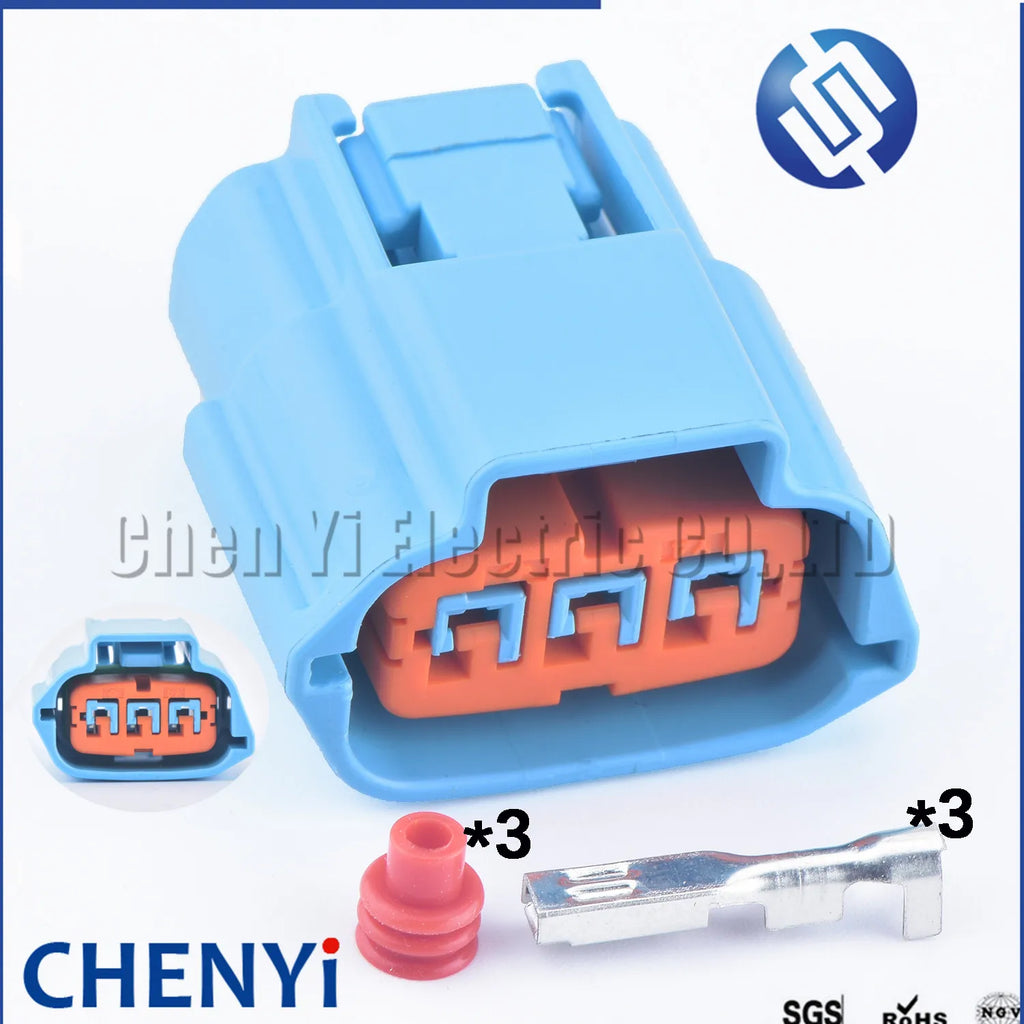 3 Pin Auto Waterproof Connector O2 Oxygen Sensor Plug 6189-0928 6181-0516 22690-9F601 For Nissan X-Trail Patrol GU Y61 Suzuki