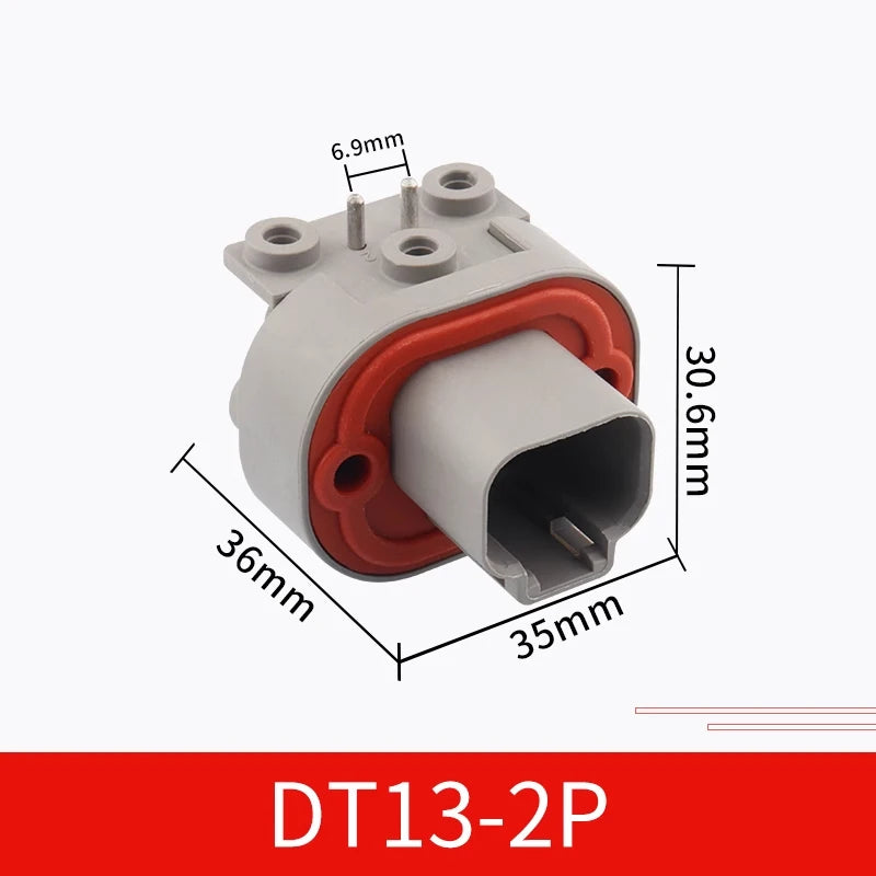DT13-2P Dechi type automotive waterproof connector DT15-4P PCB panel pin socket plug DT06-6S