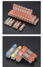 2-12 Pin Screw Fixation Quick Press Electrical Docking Terminal | Compact Push-in Wire Connector Terminal Block