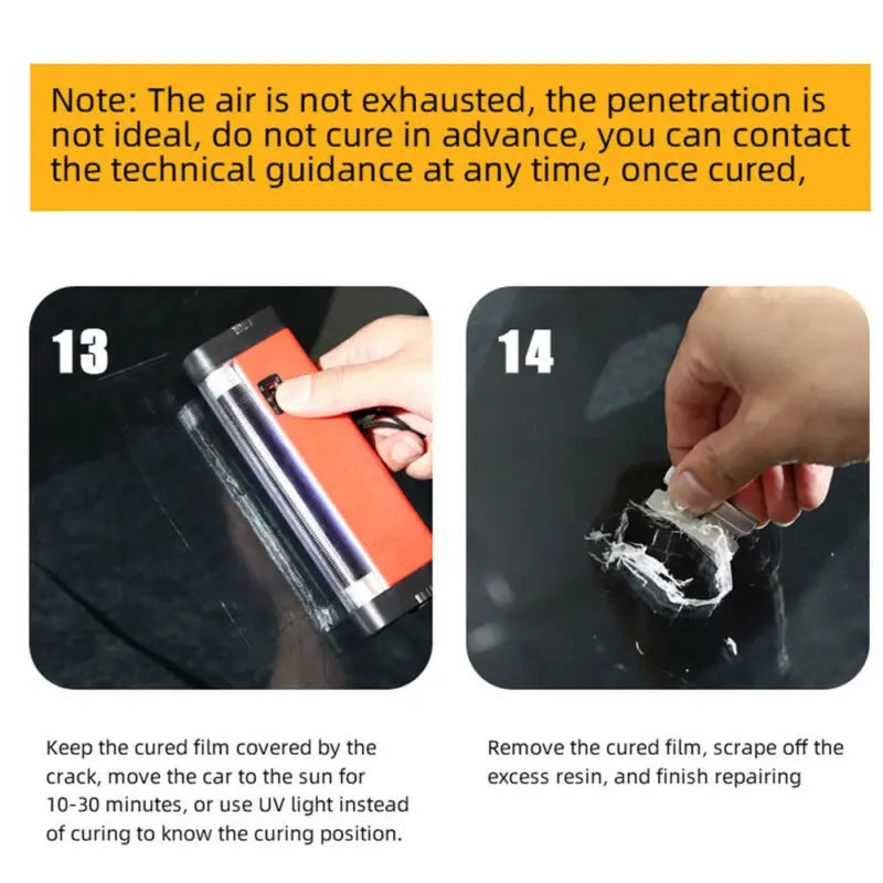 5PCS Automotive Windshield Glass Crack Nano Repair Fluid Car Resin Scratch Crack Restore Fluid Glass Curing Glue Car Accessories