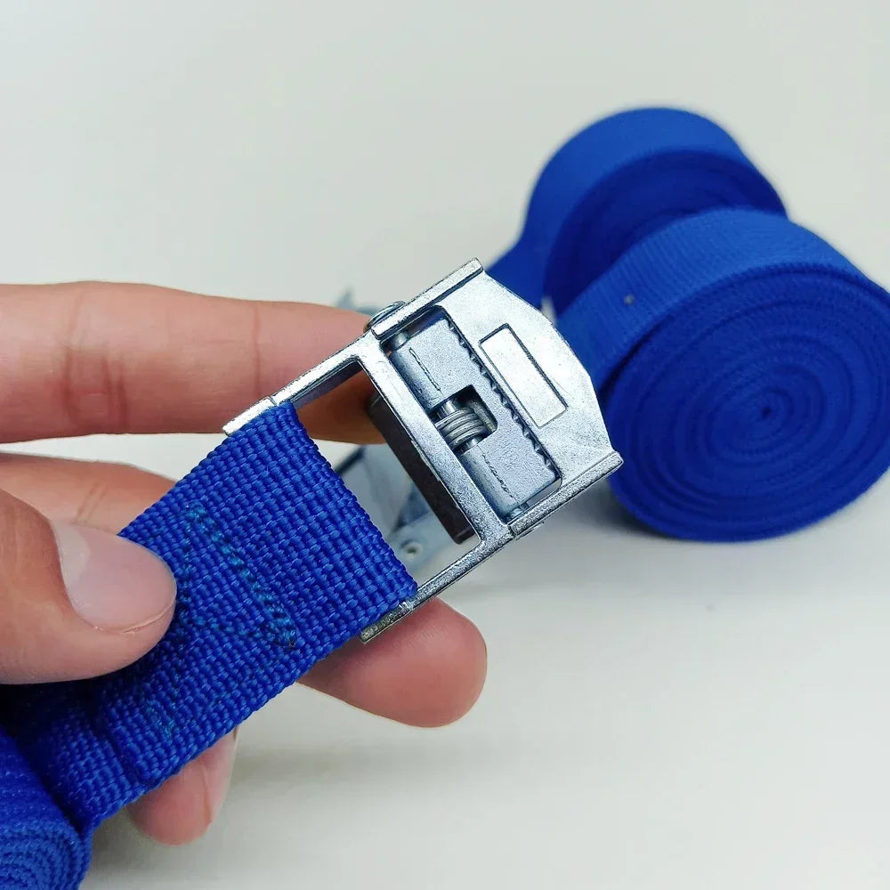 3 Pces 1M Buckle Tie-Down Belt Cargo Straps For Car Motorcycle Bike With Metal Tow Rope Strong Ratchet Belt for Luggage Amagi