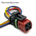 1 Set 4 Pin Car Excavator Fuel Injector Oxygen Electrical Cable Connectors Waterproof Female Wire Harness Plug For 1337352-1