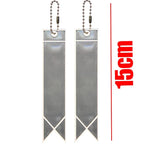 Reflective Keychain Reflector with Chains PVC Reflective Reflector Pendants for School Bag Cycling Backpack Night Riding Warning
