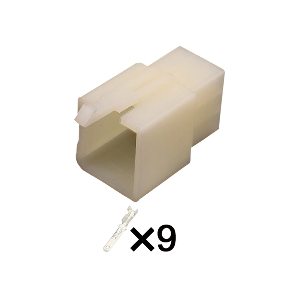9PIN Connector Unsealed 2.8mm Male Female Connector Handle Switch Plug Wiring Harness Cable Socket 6030-9991 6040-9111