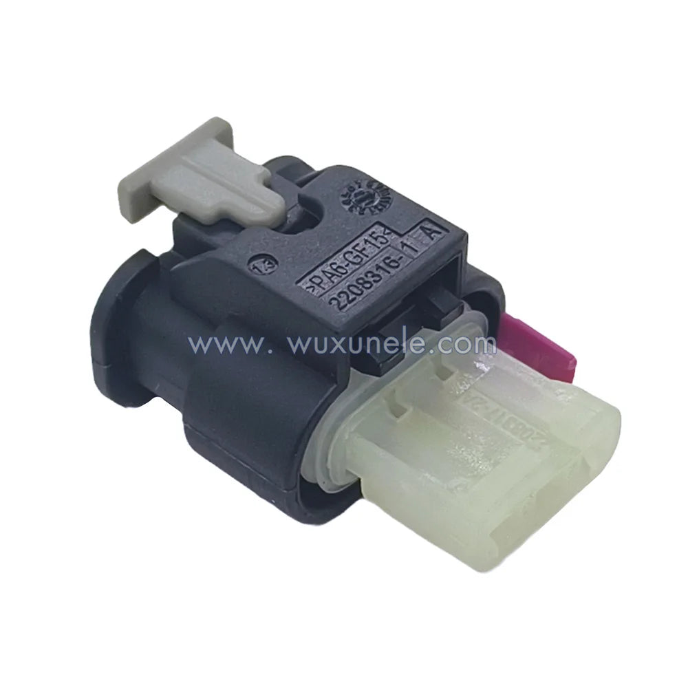 10 Sets 3 Pin 2-1718644-1 Sealed Female Male Wire Connector for Camshaft Sensor VW 4F0973703 Plug