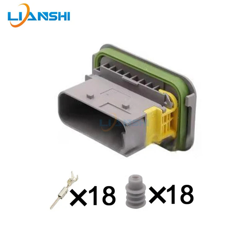The 18-core urea pump sensor DJ7183C-1.5-11/21 is suitable for new energy vehicle connectors with the number 3-1563759-1