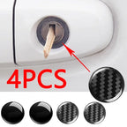 4pcs Car Keyhole Stickers Modified Sticker Keyhole Stickers Multifunctional Car Door Entry Guard Shield, Exterior Stickers Amagi