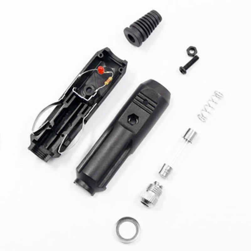 5pcs 12V To 24V Car Cigarette Lighter Plug Fuses 5A With LED Indicator Plug Power Charger Adapter Connector Fuse Converter Plug