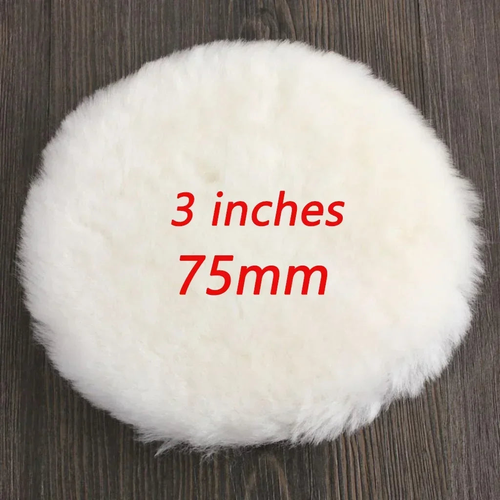 3 4 5 6 7 inch Wool Polishing Disc Car Waxing Polishing Buffing Car Paint Care Polisher Pads Auto Washing Accessories